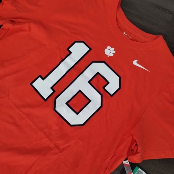 XL Nike NCAA Clemson Tigers Football Trevor  Lawrence Player Tee Shirt Mens - Picture 5 of 7